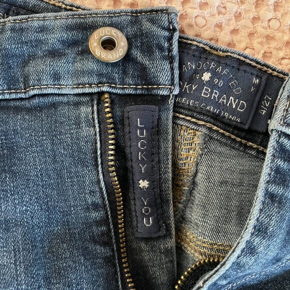 Lucky Brand High Rise Dark Wash Bridgette Skinny Jeans Size 27 - Picture 7 of 15
